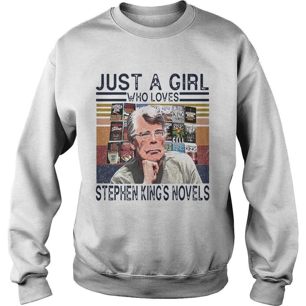 Just A Girl Who Loves Stephen Kings Novels  Retro Shirt